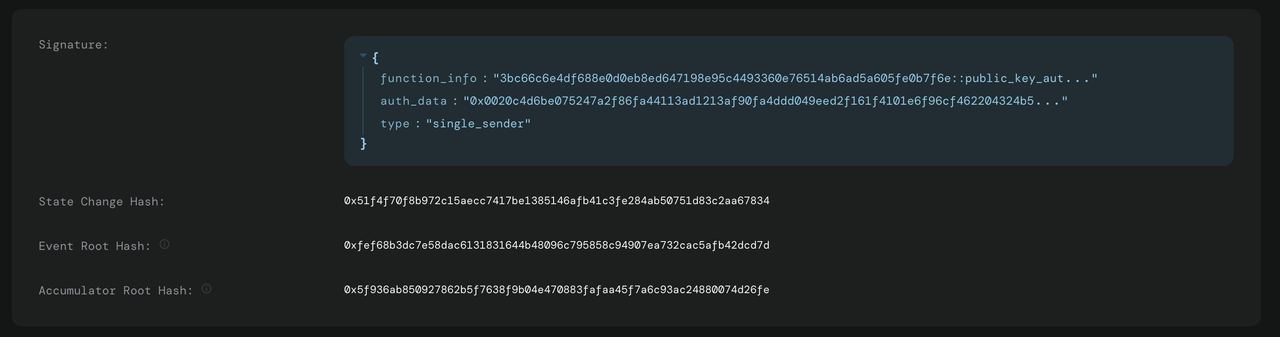 Firma de Transacción