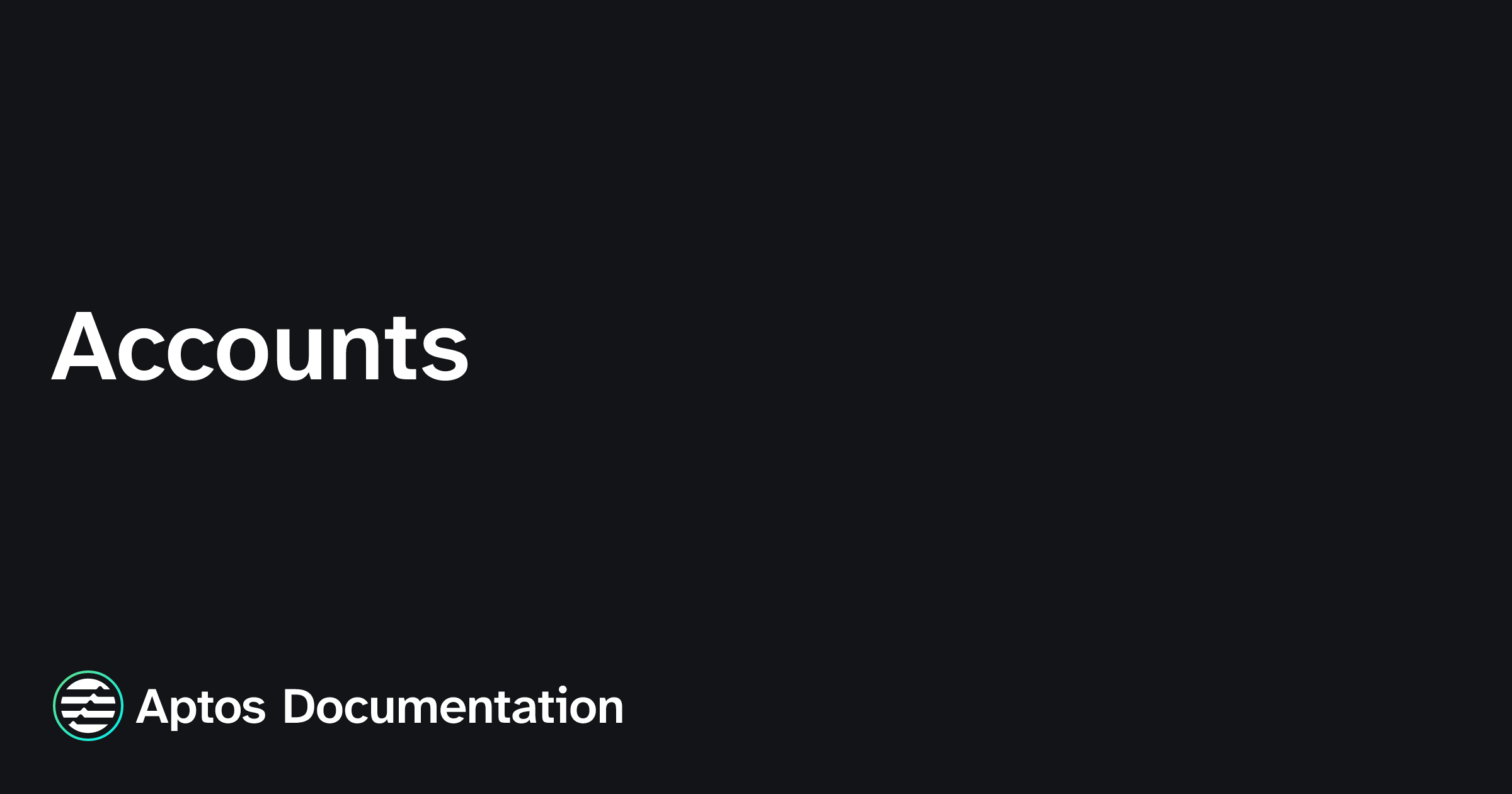 Apthos Script Accounts | Aptos Documentation