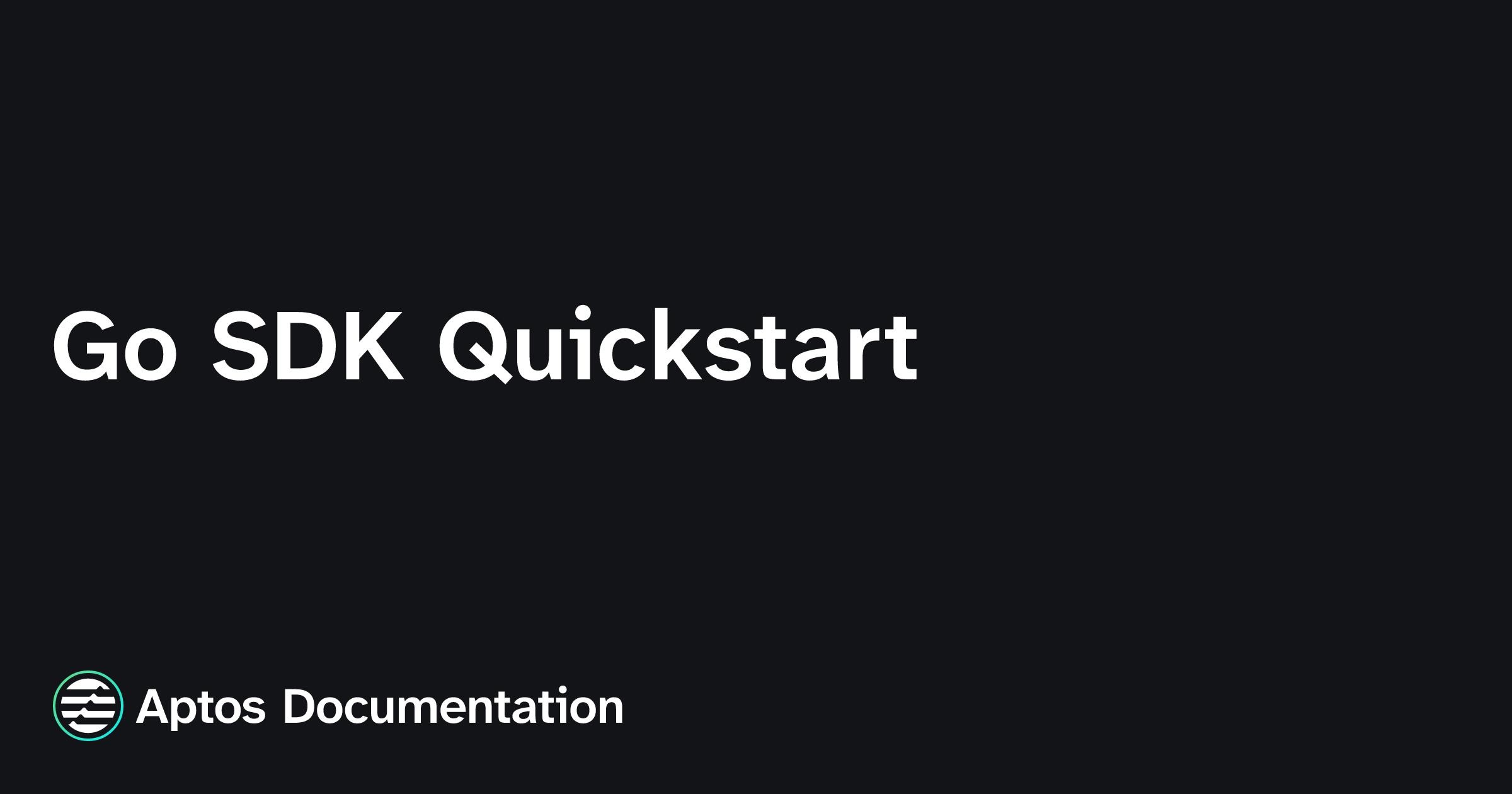 basic javascript function examples Images High Quality... Go SDK Quickstart | Aptos Documentation