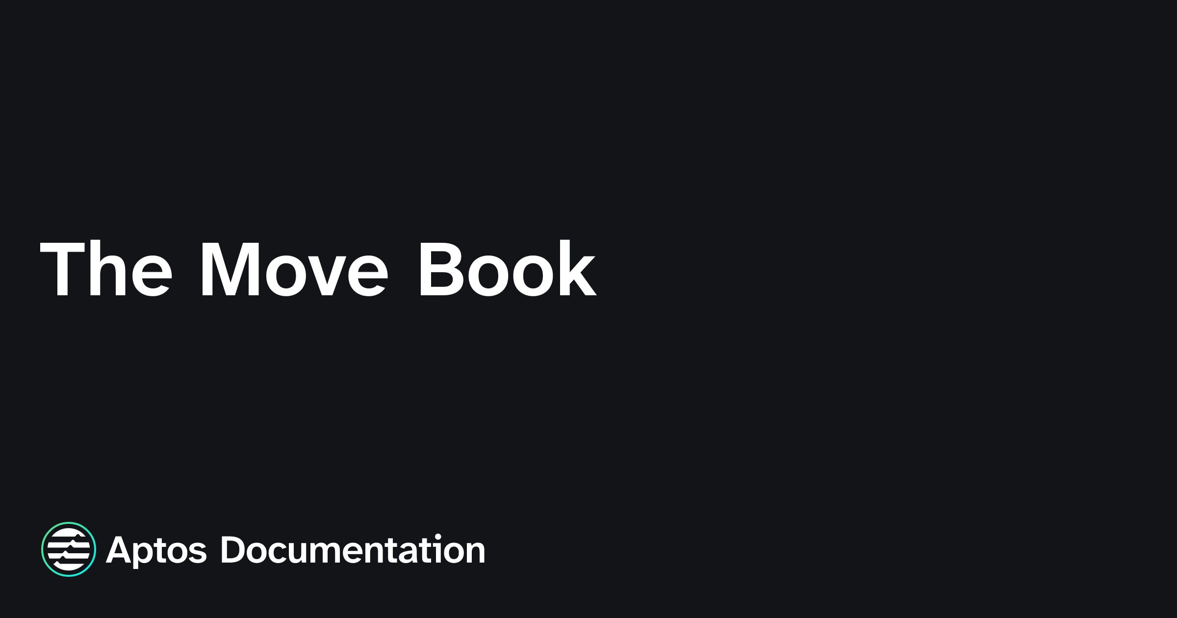 The Move Book | Aptos Documentation
