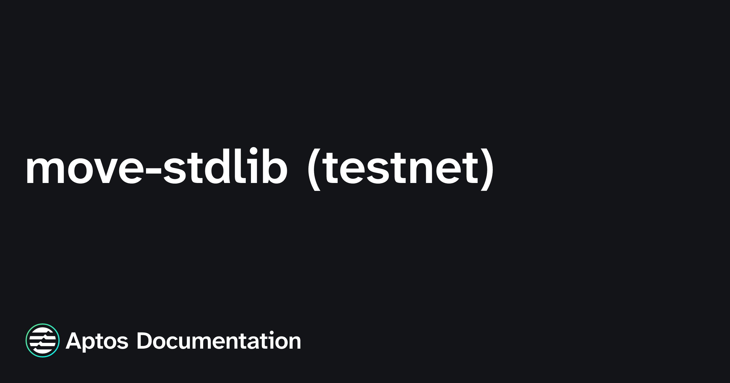 stdlib lib node modules @stdlib complex ctors at... move-stdlib (testnet) | Aptos Documentation