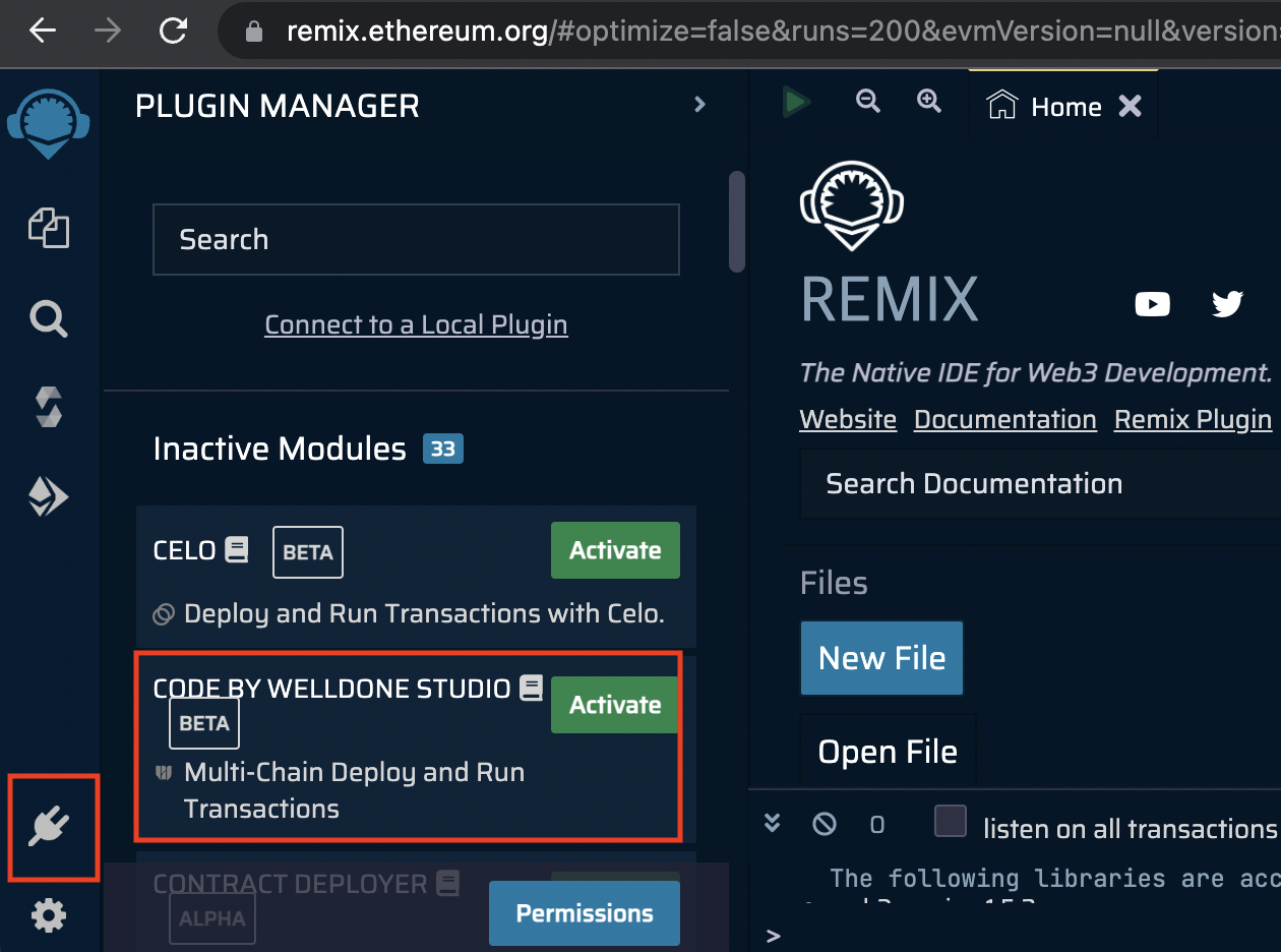 Remix IDE plugin